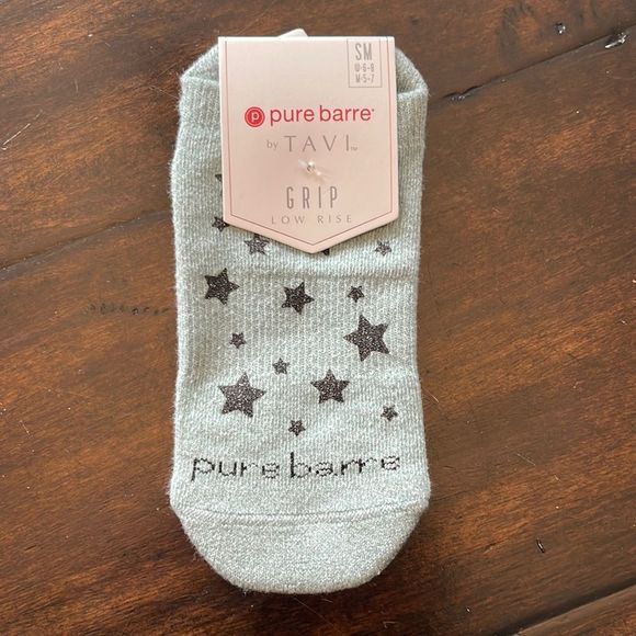 Pure Barre Accessories Pure Barre Grip Low Rise Metallic Stars Sticky Socks Poshmark
